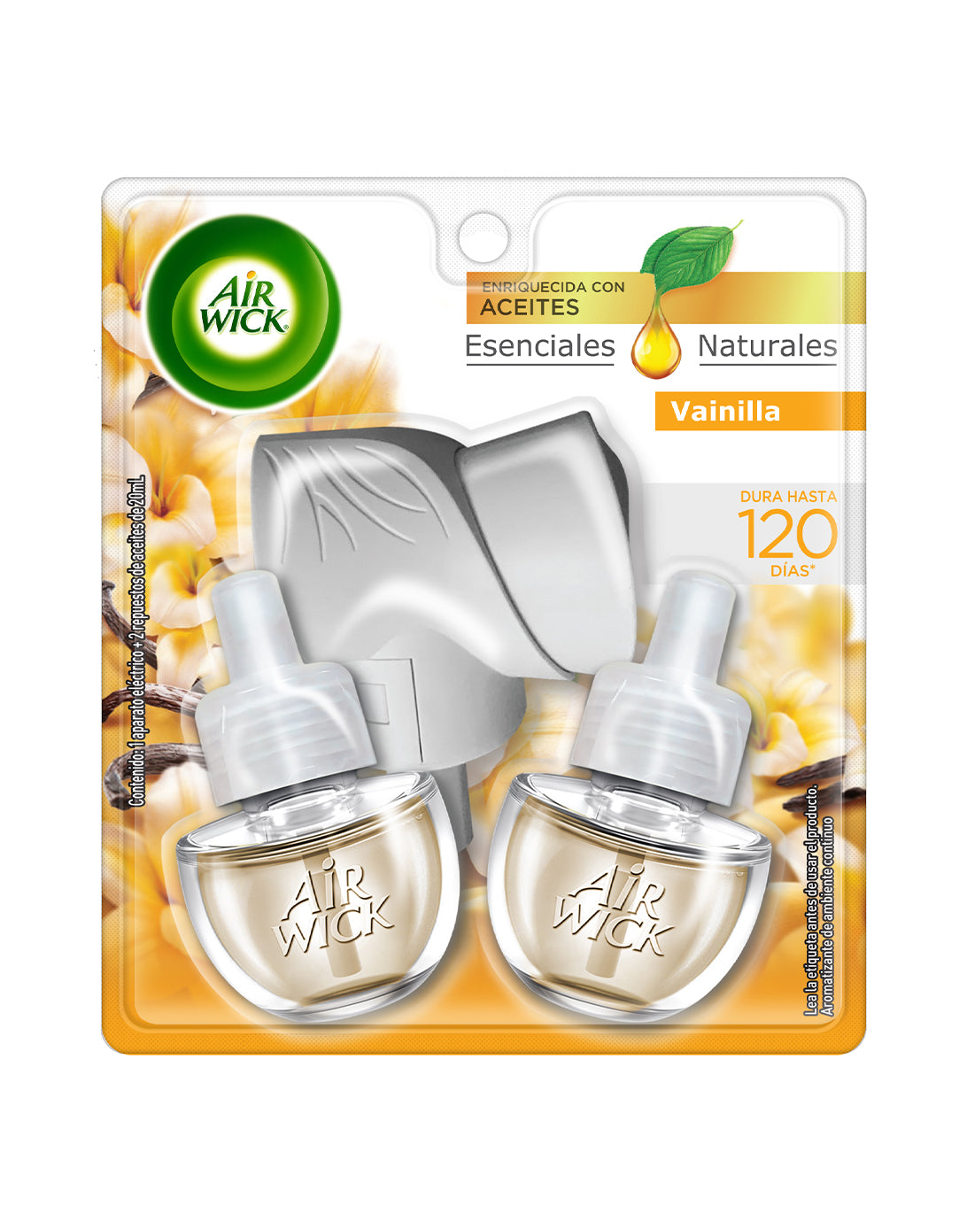 Airwick Desodorante Ambiental Aparato Electrico + 2 rec. Vainilla 1kit - Puntolimpieza